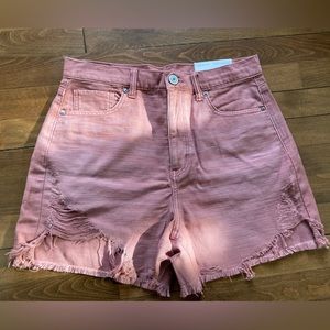 NWT American Eagle High Rose Mom Short Size 8